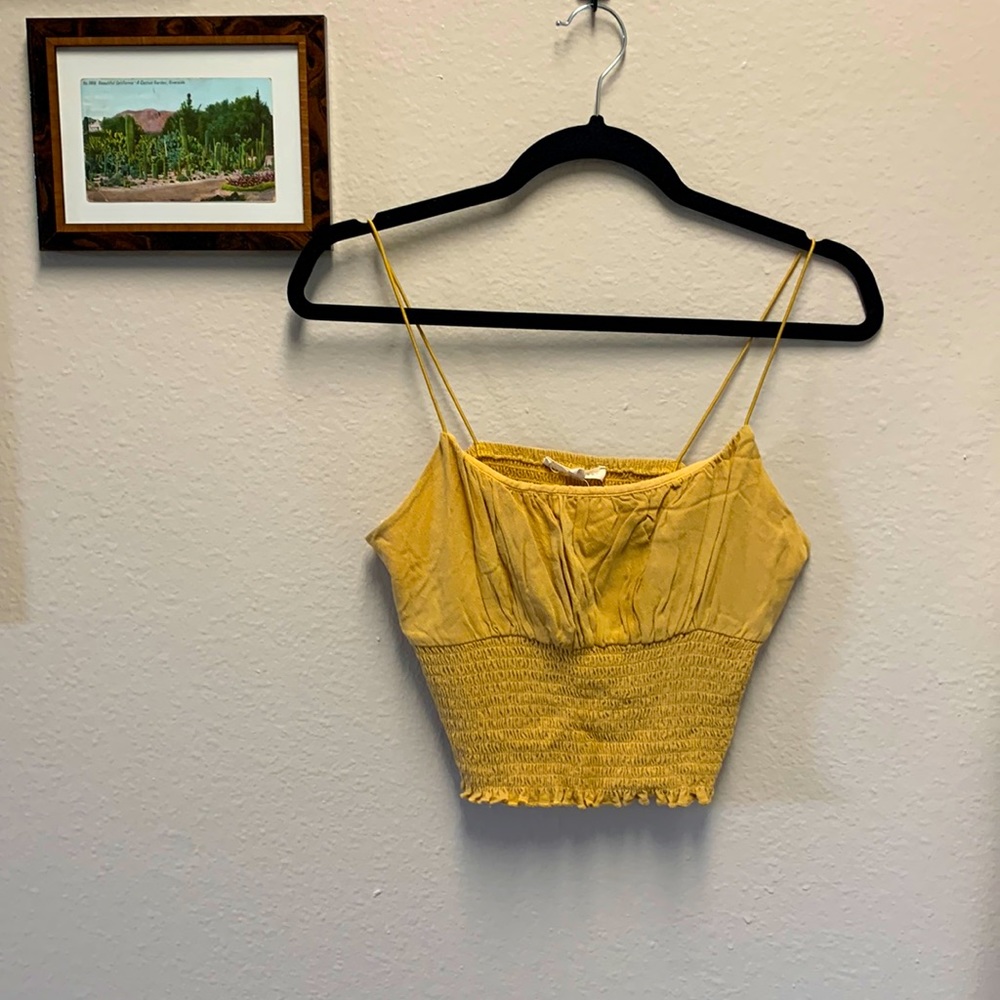 Yellow Crop Blouse